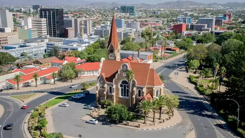 Windhoek the capital of Namibia.